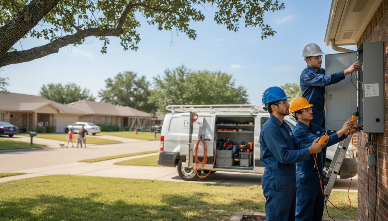 Certified electrician providing emergency electrical services in Pitts, GA